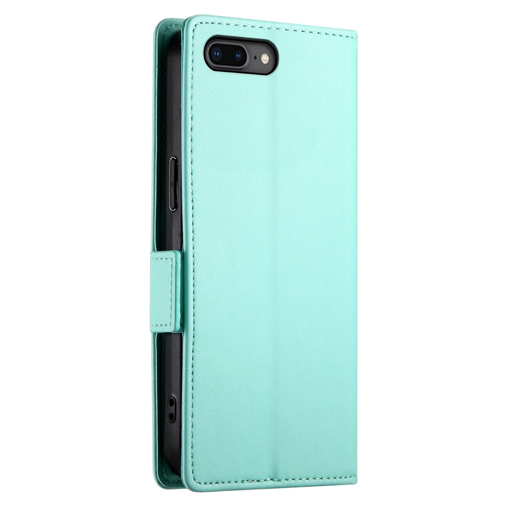 iPhone 8 Plus Wallet Case - Luxury Magnetic PU Leather Flip Cover with Card Slots, Stand & Shockproof Protection