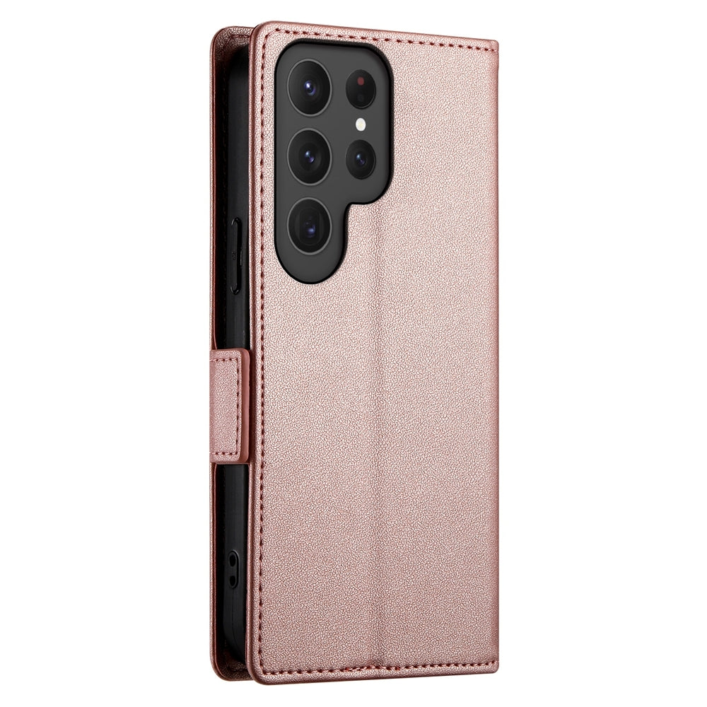 Samsung Galaxy S24 Ultra 5G Wallet Case - Luxury Magnetic PU Leather Flip Cover with Card Slots, Stand & Shockproof Protection