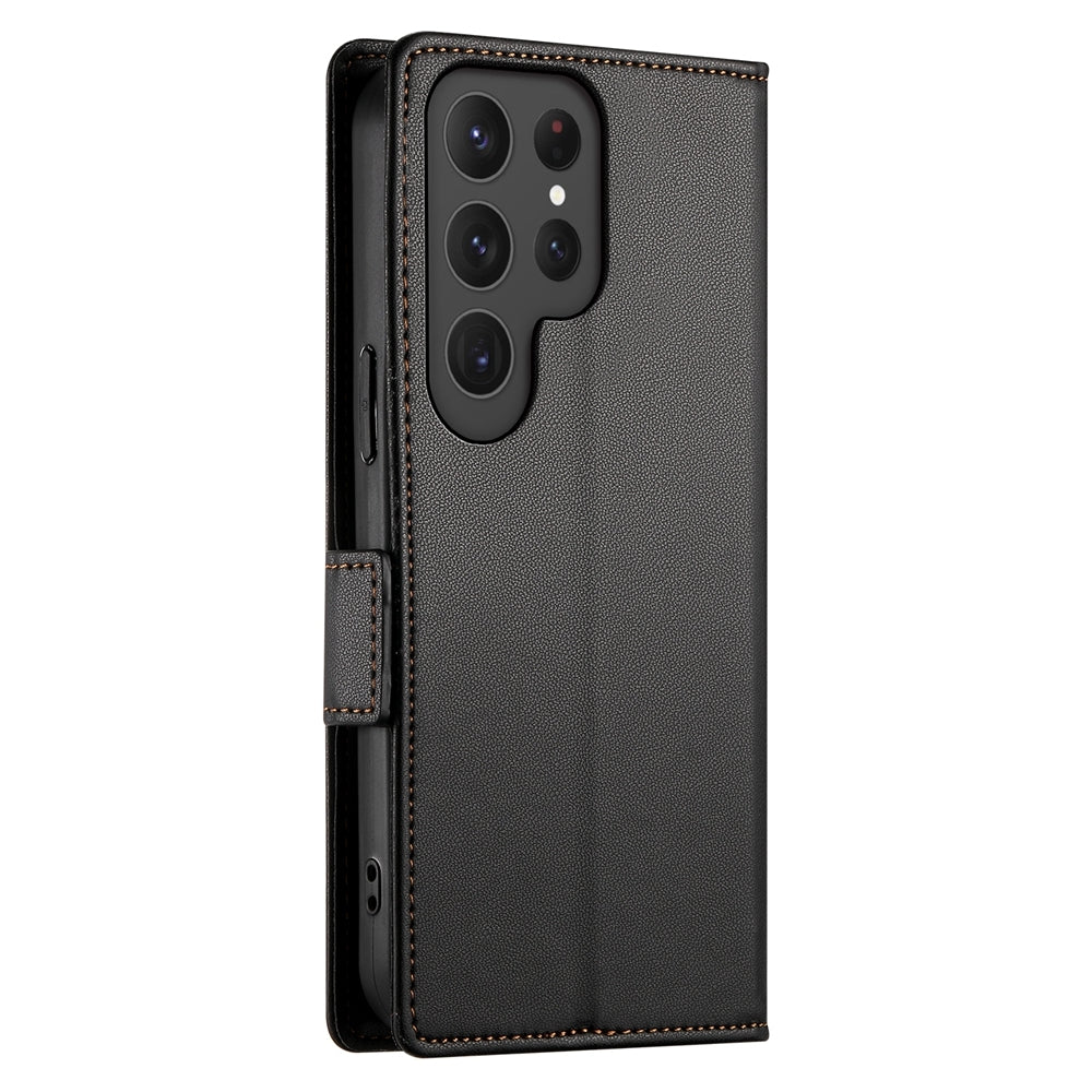 Samsung Galaxy S24 Ultra 5G Wallet Case - Luxury Magnetic PU Leather Flip Cover with Card Slots, Stand & Shockproof Protection