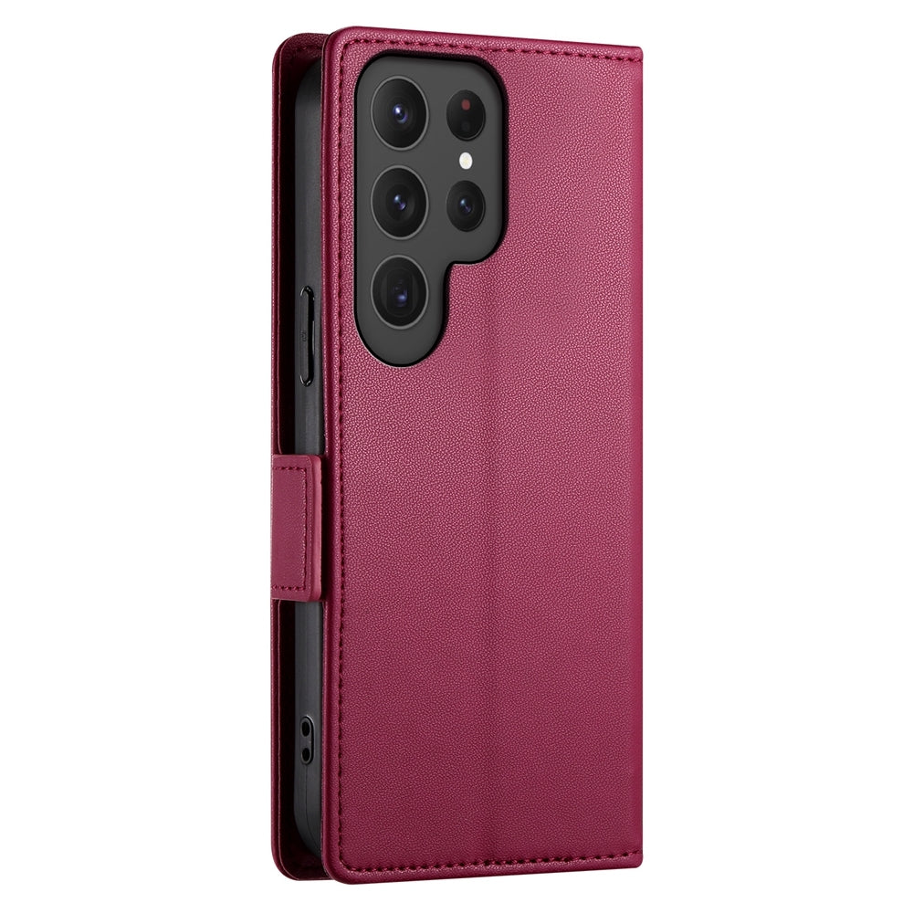 Samsung Galaxy S24 Ultra 5G Wallet Case - Luxury Magnetic PU Leather Flip Cover with Card Slots, Stand & Shockproof Protection
