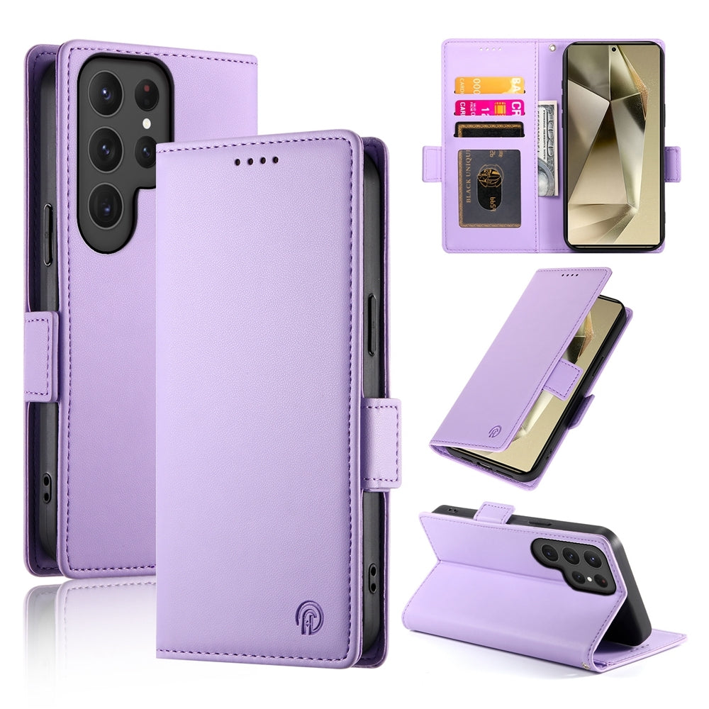 Samsung Galaxy S24 Ultra 5G Wallet Case - Luxury Magnetic PU Leather Flip Cover with Card Slots, Stand & Shockproof Protection