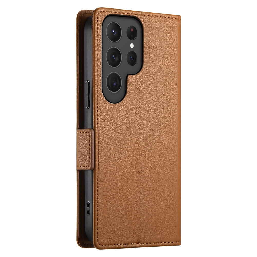 Samsung Galaxy S24 Ultra 5G Wallet Case - Luxury Magnetic PU Leather Flip Cover with Card Slots, Stand & Shockproof Protection