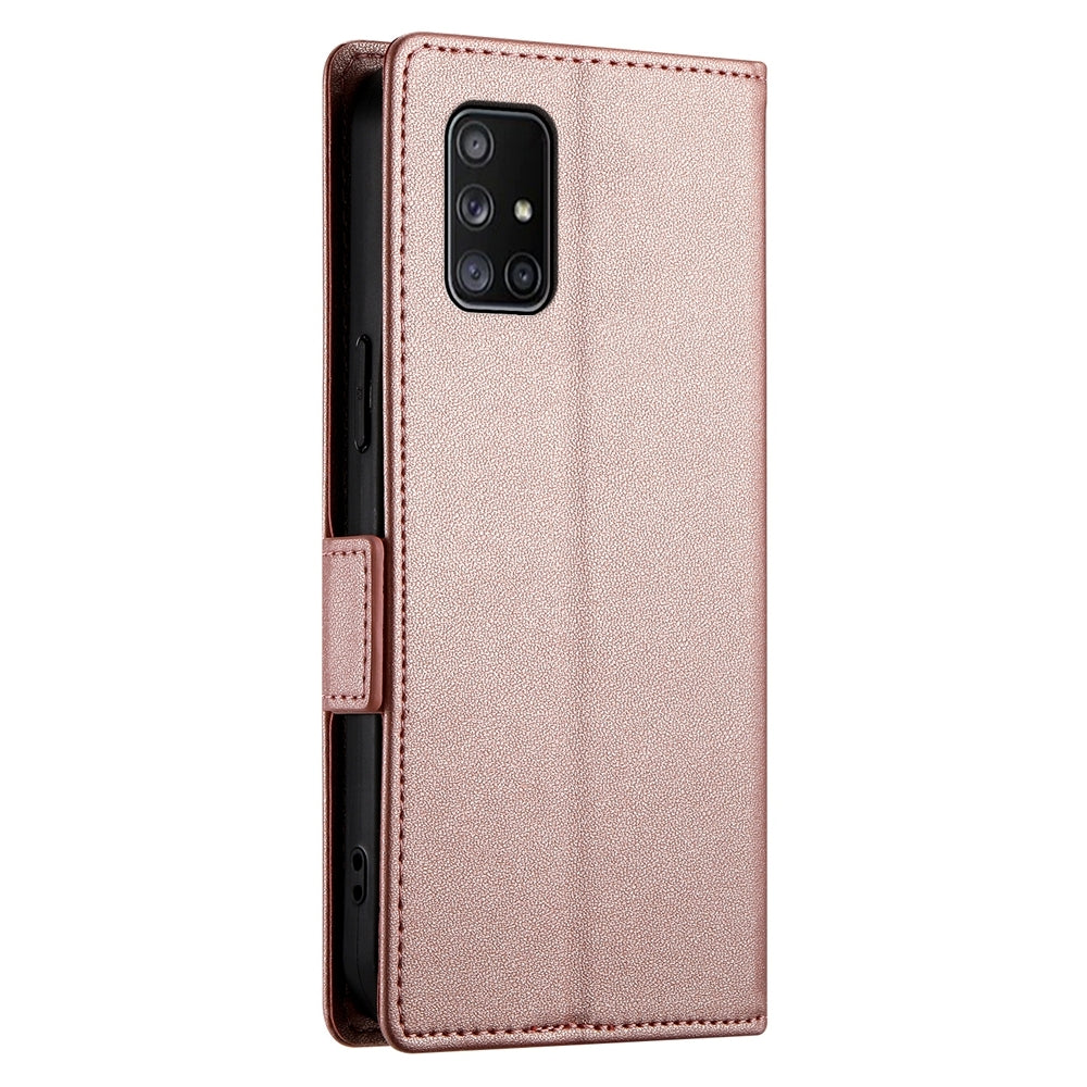 Samsung Galaxy A71 4G Wallet Case - Luxury Magnetic PU Leather Flip Cover with Card Slots, Stand & Shockproof Protection