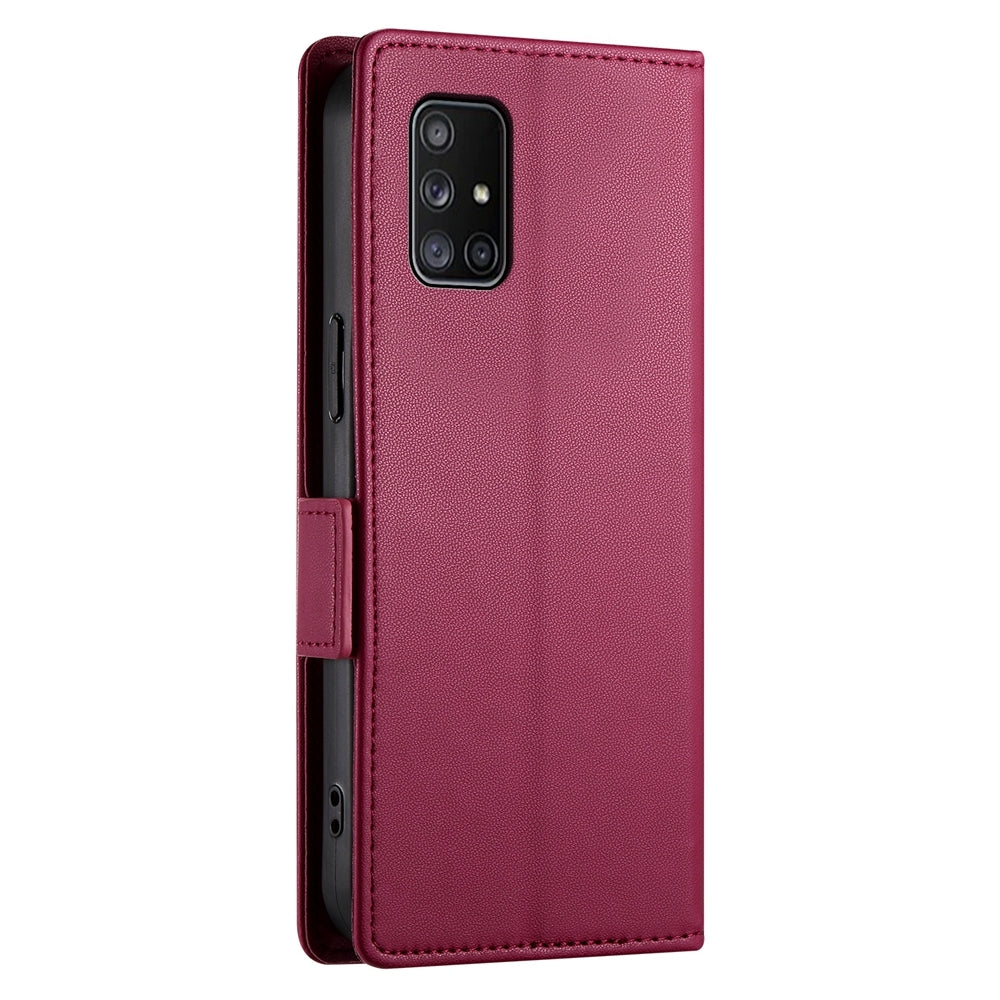Samsung Galaxy A71 4G Wallet Case - Luxury Magnetic PU Leather Flip Cover with Card Slots, Stand & Shockproof Protection