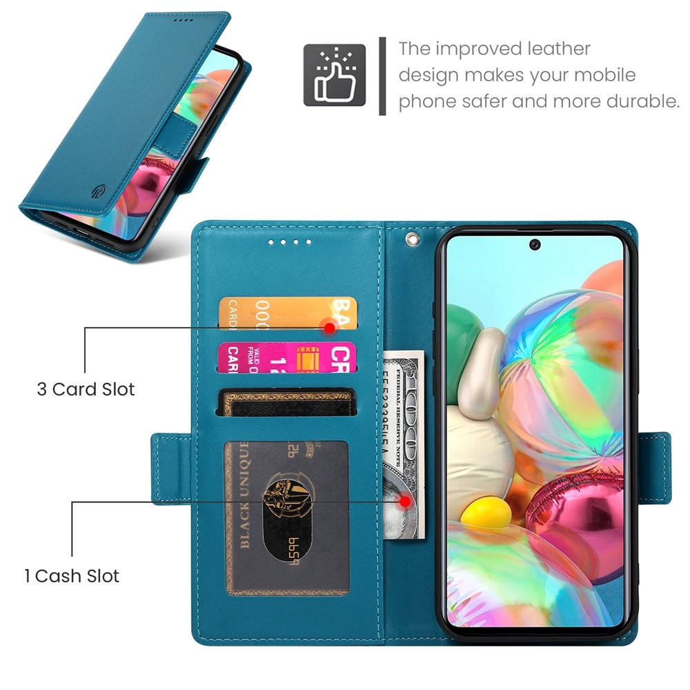 Samsung Galaxy A71 4G Wallet Case - Luxury Magnetic PU Leather Flip Cover with Card Slots, Stand & Shockproof Protection