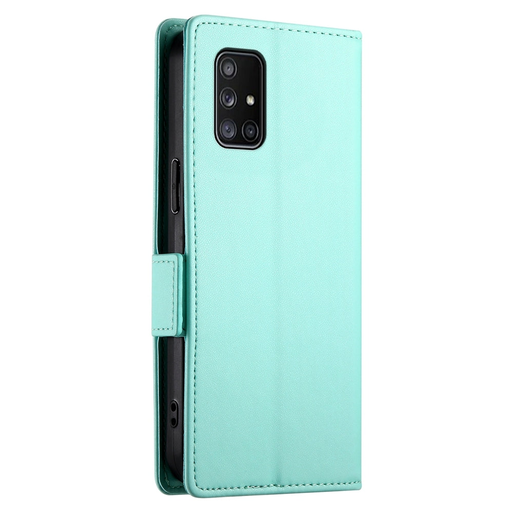 Samsung Galaxy A71 4G Wallet Case - Luxury Magnetic PU Leather Flip Cover with Card Slots, Stand & Shockproof Protection