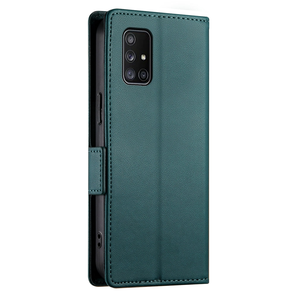 Samsung Galaxy A71 4G Wallet Case - Luxury Magnetic PU Leather Flip Cover with Card Slots, Stand & Shockproof Protection
