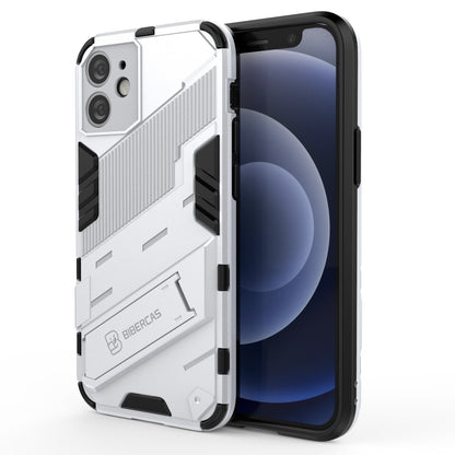 iPhone 12 mini Shockproof Phone Case - Punk Armor 2-in-1 PC + TPU with Invisible Holder