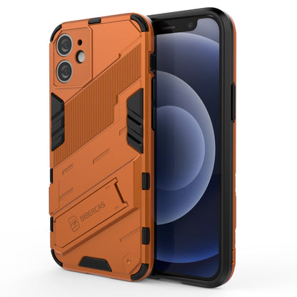 iPhone 12 mini Shockproof Phone Case - Punk Armor 2-in-1 PC + TPU with Invisible Holder