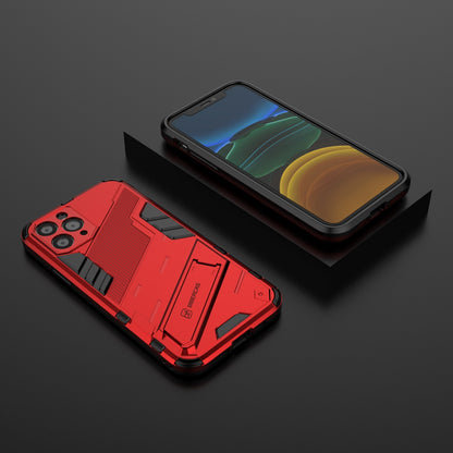 iPhone 11 Shockproof Phone Case - Punk Armor 2-in-1 PC + TPU with Invisible Holder