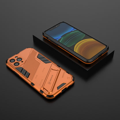 iPhone 11 Shockproof Phone Case - Punk Armor 2-in-1 PC + TPU with Invisible Holder