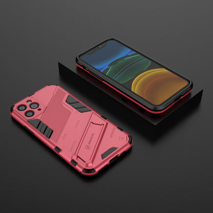 iPhone 11 Shockproof Phone Case - Punk Armor 2-in-1 PC + TPU with Invisible Holder