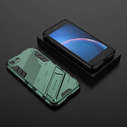 iPhone 8 Shockproof Phone Case - Punk Armor 2-in-1 PC + TPU with Invisible Holder