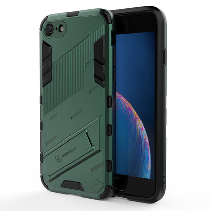 iPhone 8 Shockproof Phone Case - Punk Armor 2-in-1 PC + TPU with Invisible Holder