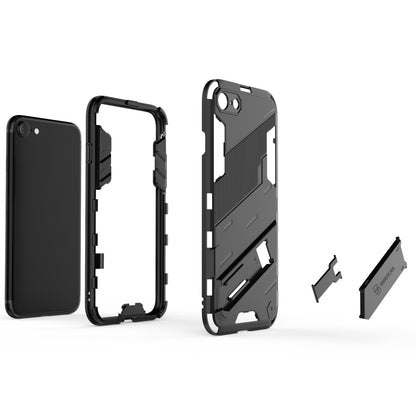 iPhone 8 Shockproof Phone Case - Punk Armor 2-in-1 PC + TPU with Invisible Holder