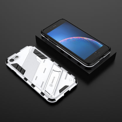 iPhone 8 Shockproof Phone Case - Punk Armor 2-in-1 PC + TPU with Invisible Holder