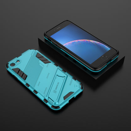 iPhone 8 Shockproof Phone Case - Punk Armor 2-in-1 PC + TPU with Invisible Holder