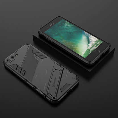 iPhone 8 Plus Shockproof Phone Case - Punk Armor 2-in-1 PC + TPU with Invisible Holder