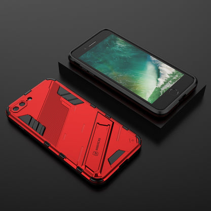 iPhone 8 Plus Shockproof Phone Case - Punk Armor 2-in-1 PC + TPU with Invisible Holder