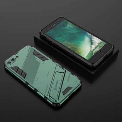 iPhone 8 Plus Shockproof Phone Case - Punk Armor 2-in-1 PC + TPU with Invisible Holder