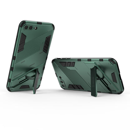 iPhone 8 Plus Shockproof Phone Case - Punk Armor 2-in-1 PC + TPU with Invisible Holder