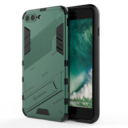 iPhone 8 Plus Shockproof Phone Case - Punk Armor 2-in-1 PC + TPU with Invisible Holder