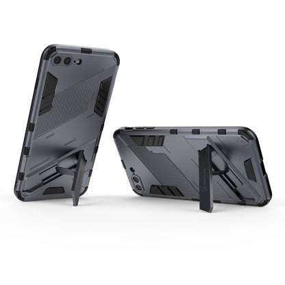 iPhone 8 Plus Shockproof Phone Case - Punk Armor 2-in-1 PC + TPU with Invisible Holder