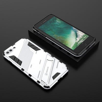 iPhone 8 Plus Shockproof Phone Case - Punk Armor 2-in-1 PC + TPU with Invisible Holder