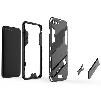 iPhone 8 Plus Shockproof Phone Case - Punk Armor 2-in-1 PC + TPU with Invisible Holder