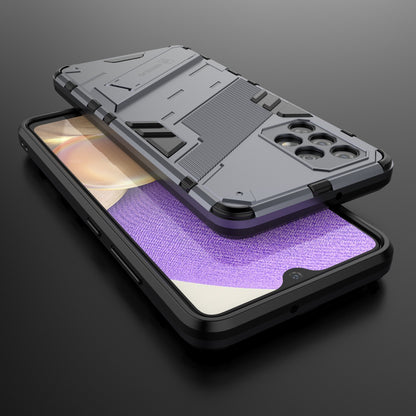 Samsung Galaxy A32 4G Shockproof Phone Case - Punk Armor 2-in-1 PC + TPU with Invisible Holder