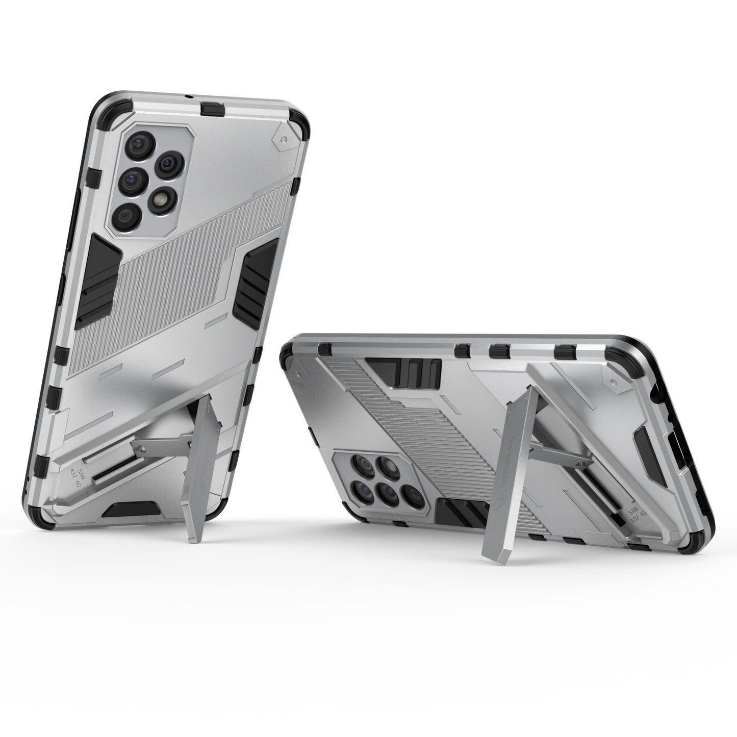 Samsung Galaxy A32 4G Shockproof Phone Case - Punk Armor 2-in-1 PC + TPU with Invisible Holder