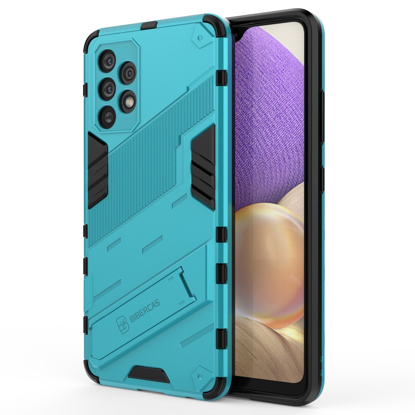 Samsung Galaxy A32 4G Shockproof Phone Case - Punk Armor 2-in-1 PC + TPU with Invisible Holder