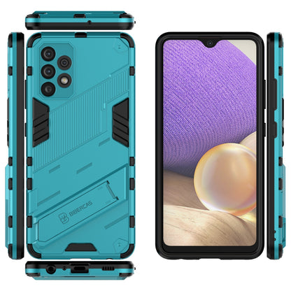 Samsung Galaxy A32 4G Shockproof Phone Case - Punk Armor 2-in-1 PC + TPU with Invisible Holder