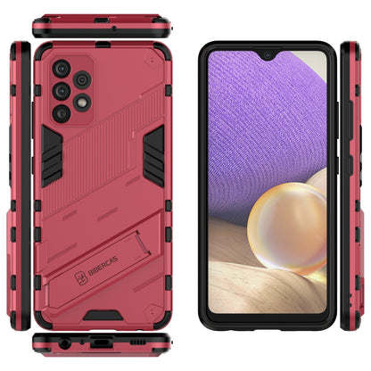 Samsung Galaxy A32 4G Shockproof Phone Case - Punk Armor 2-in-1 PC + TPU with Invisible Holder