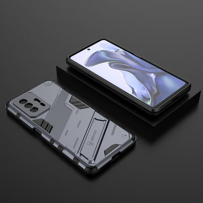 Xiaomi Mi 11T Pro Shockproof Phone Case - Punk Armor 2-in-1 PC + TPU with Invisible Holder