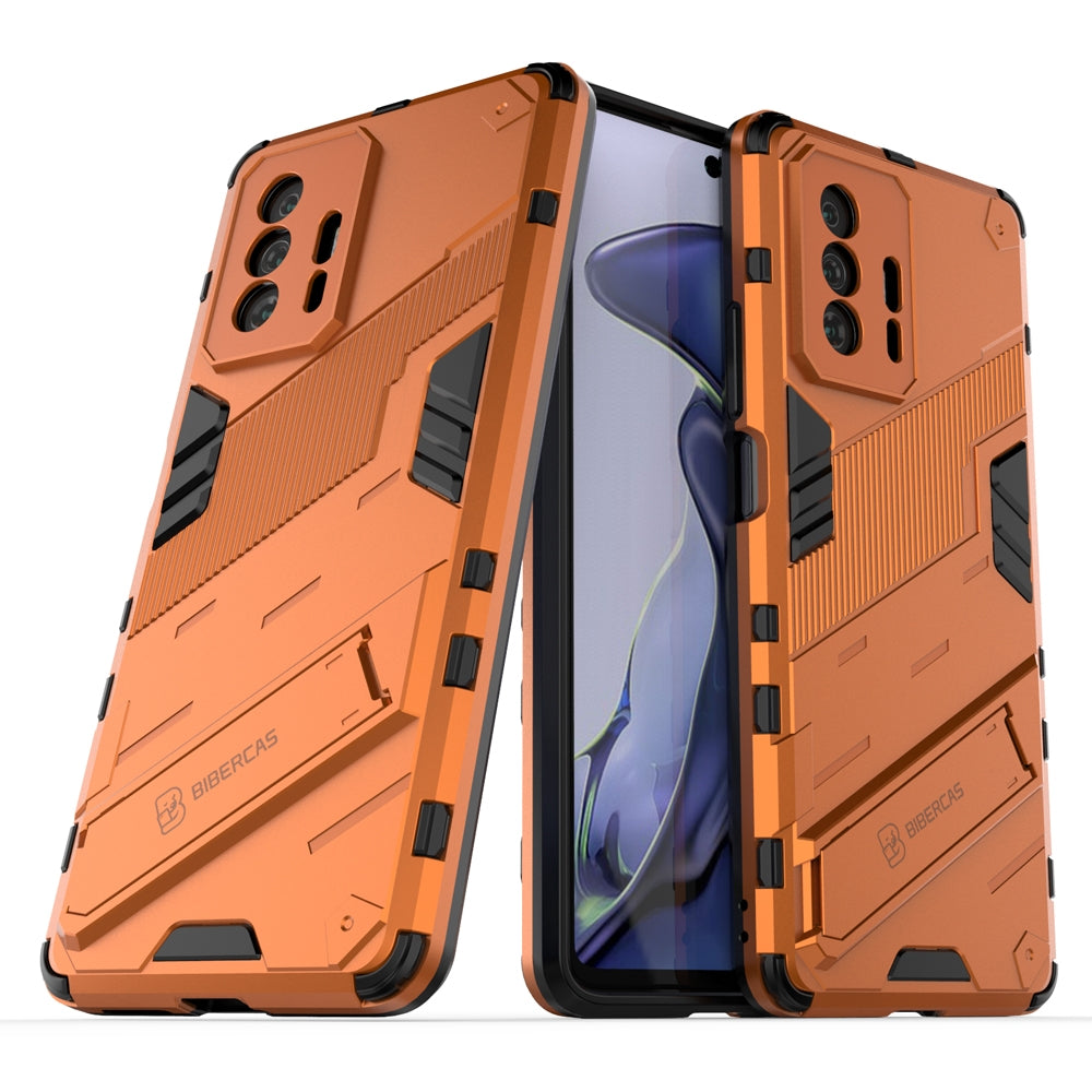 Xiaomi Mi 11T Pro Shockproof Phone Case - Punk Armor 2-in-1 PC + TPU with Invisible Holder