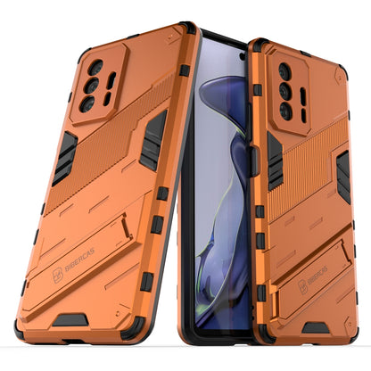 Xiaomi Mi 11T Pro Shockproof Phone Case - Punk Armor 2-in-1 PC + TPU with Invisible Holder