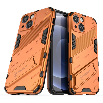 iPhone 13 Shockproof Phone Case - Punk Armor 2-in-1 PC + TPU with Invisible Holder