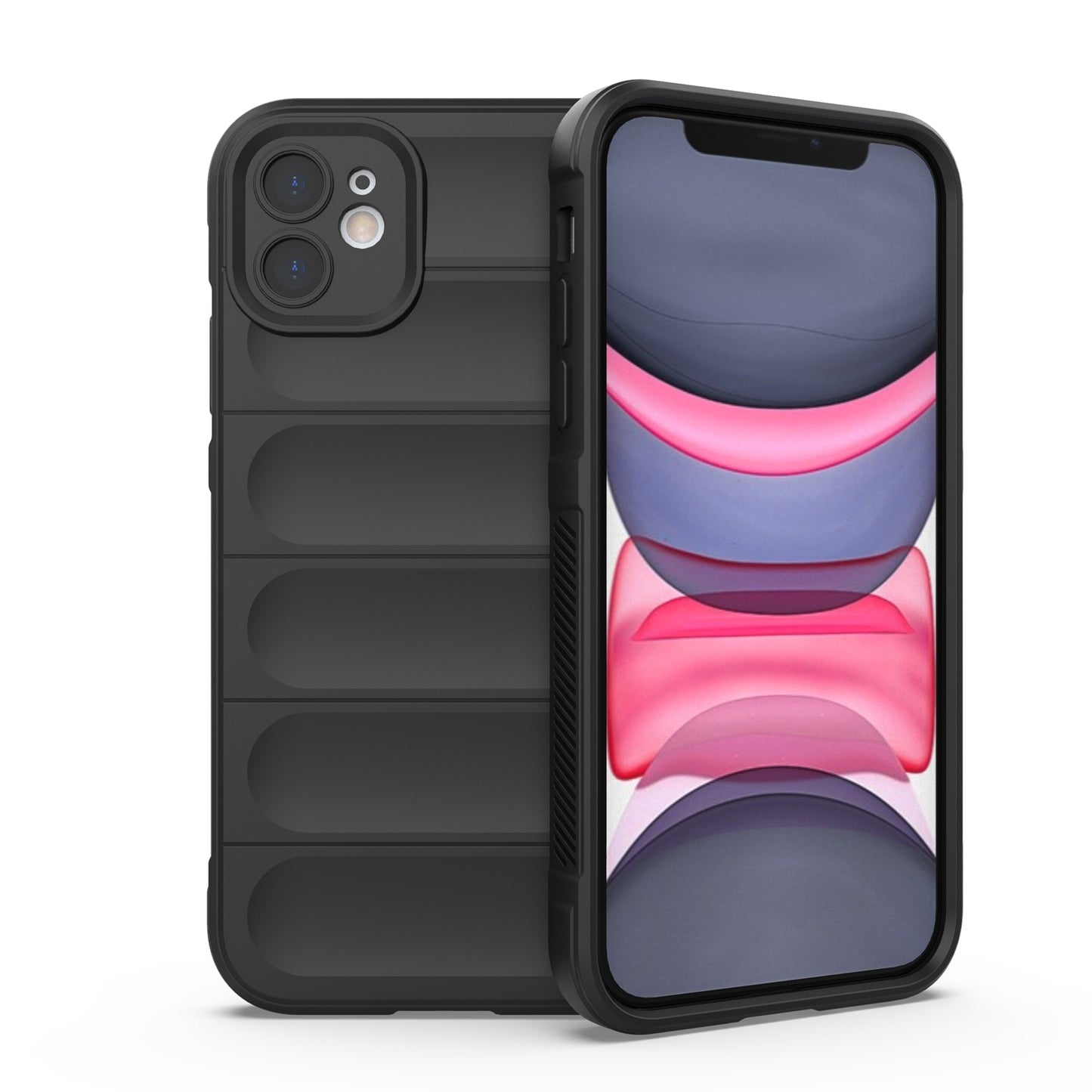 iPhone 11 Magic Shield TPU + Flannel Phone Case: Durable, Non-toxic, Easy Access, Stylish Design
