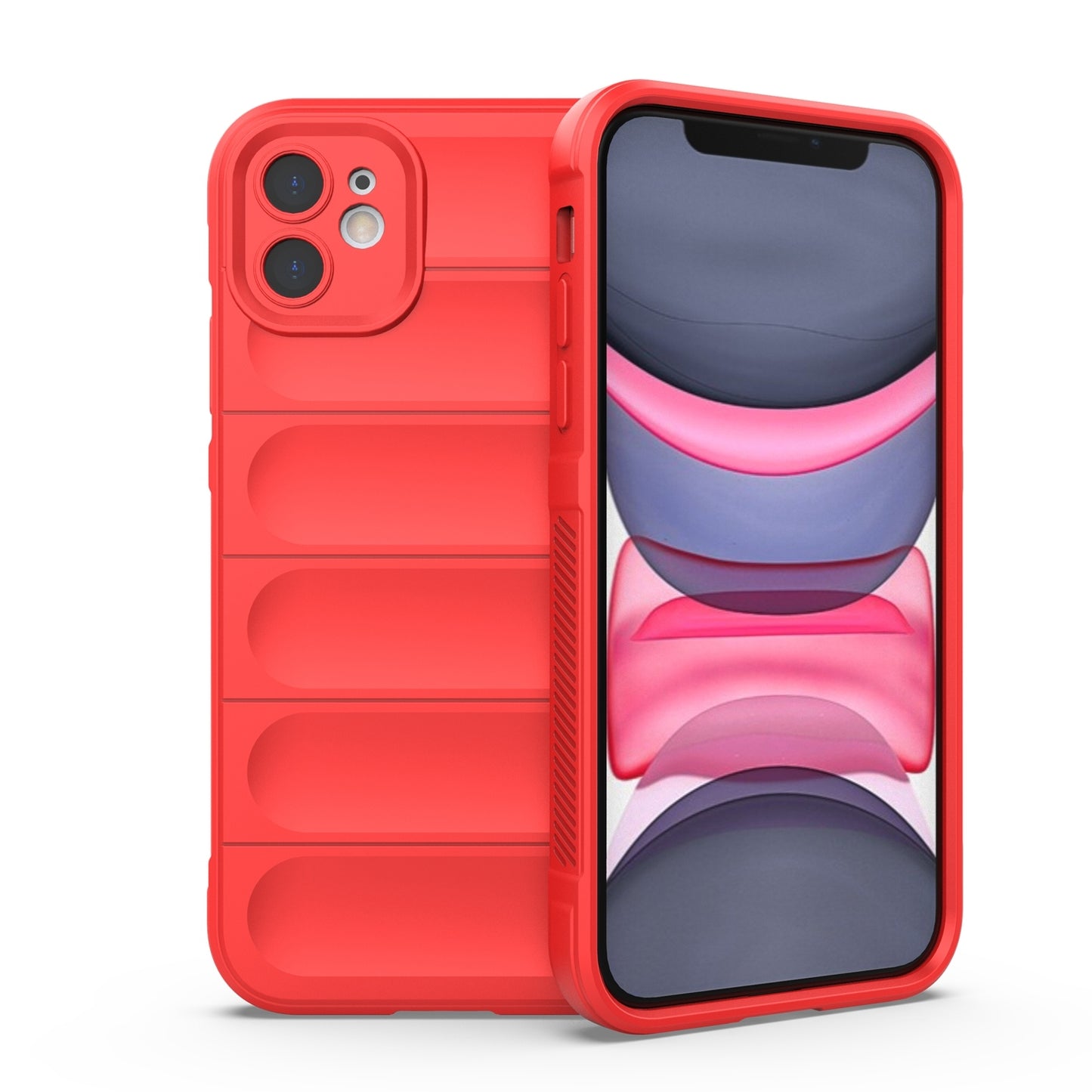 iPhone 11 Magic Shield TPU + Flannel Phone Case: Durable, Non-toxic, Easy Access, Stylish Design