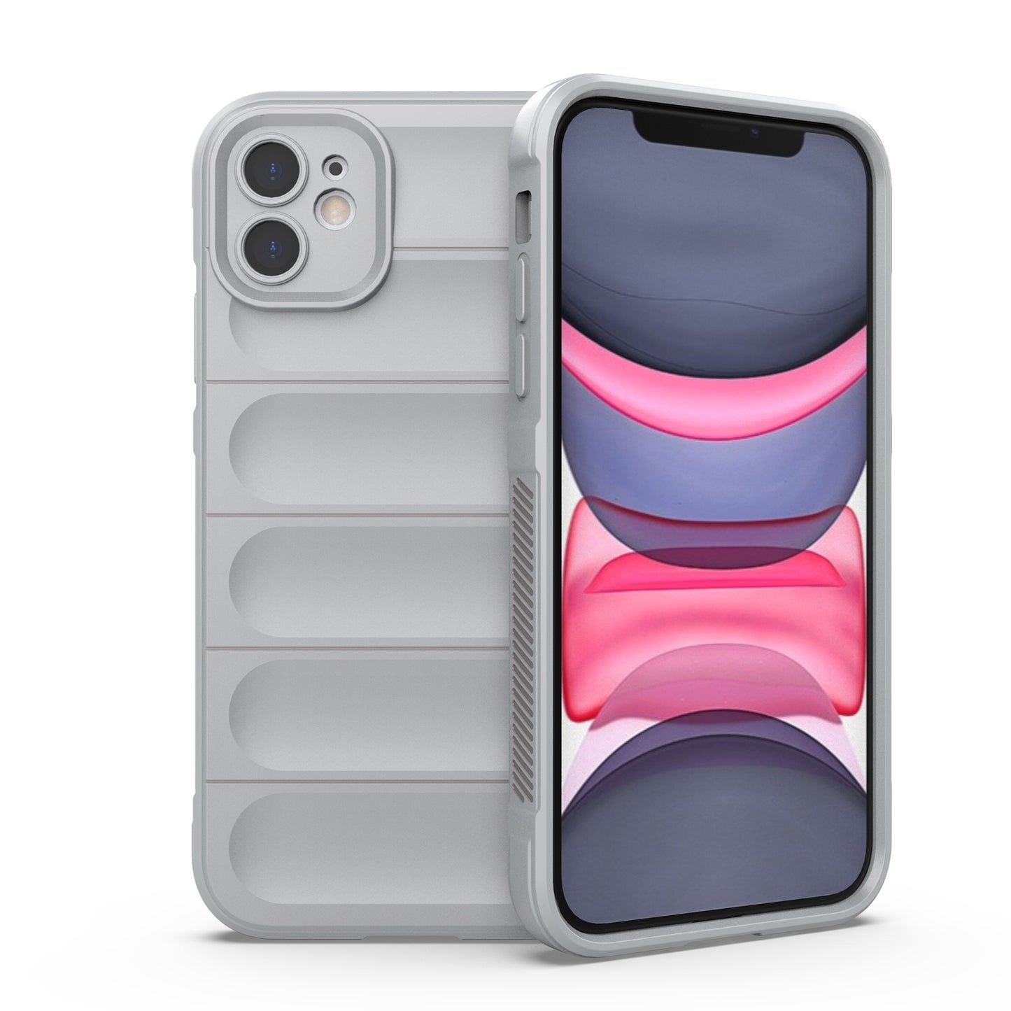 iPhone 11 Magic Shield TPU + Flannel Phone Case: Durable, Non-toxic, Easy Access, Stylish Design
