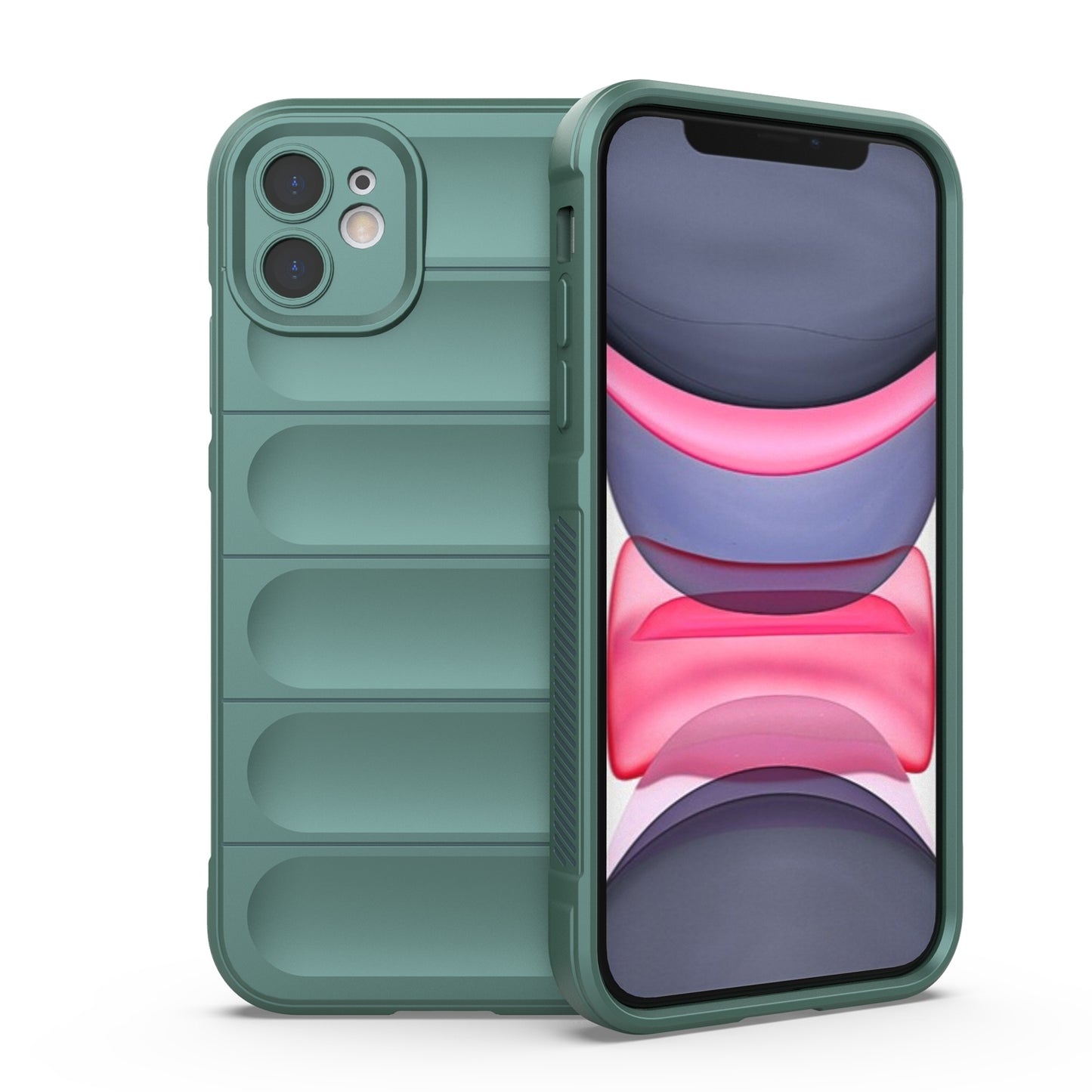 iPhone 11 Magic Shield TPU + Flannel Phone Case: Durable, Non-toxic, Easy Access, Stylish Design