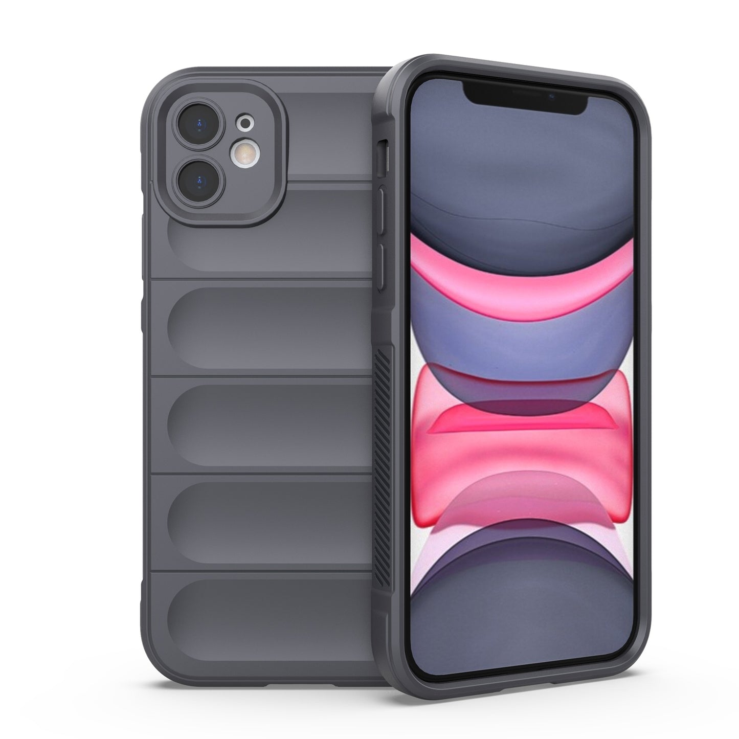 iPhone 11 Magic Shield TPU + Flannel Phone Case: Durable, Non-toxic, Easy Access, Stylish Design