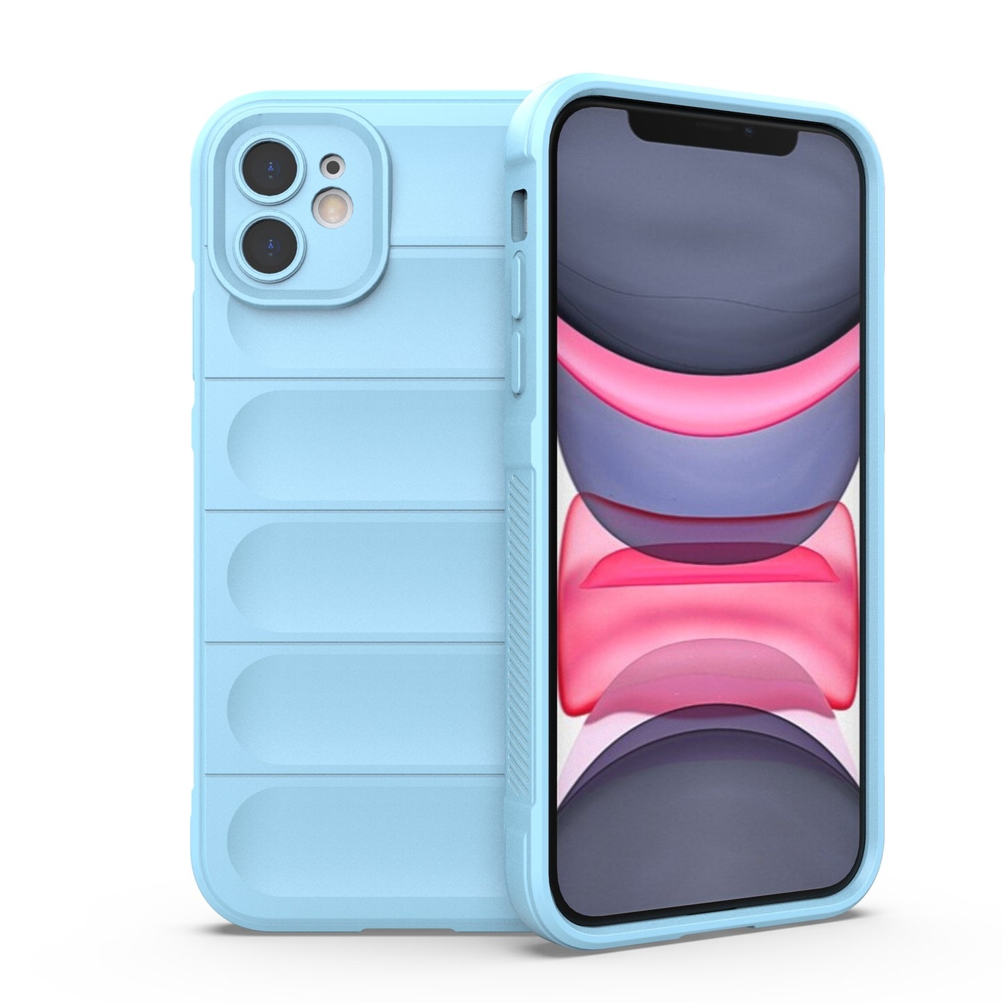 iPhone 11 Magic Shield TPU + Flannel Phone Case: Durable, Non-toxic, Easy Access, Stylish Design