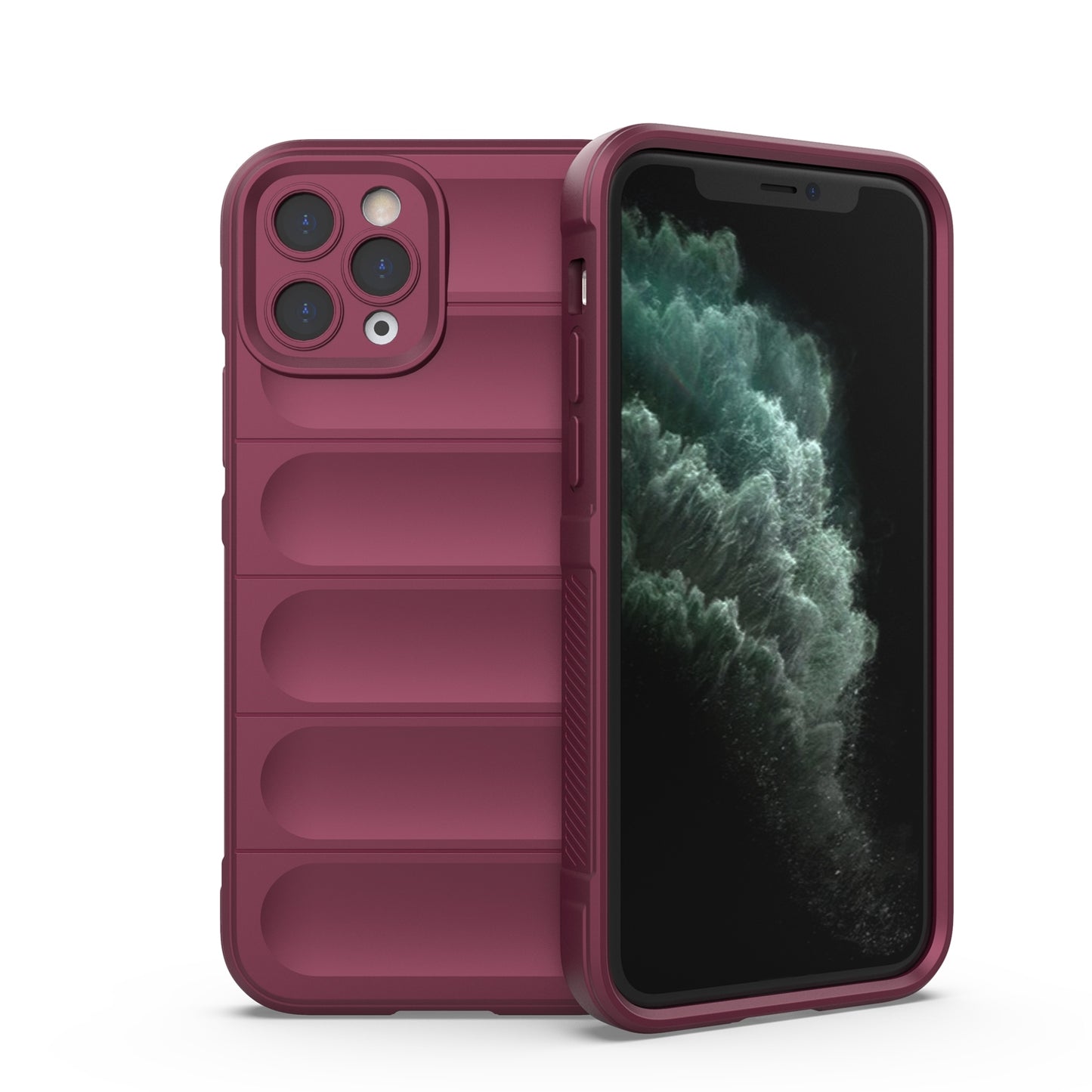 iPhone 11 Pro Magic Shield TPU + Flannel Phone Case: Durable, Non-toxic, Easy Access, Stylish Design