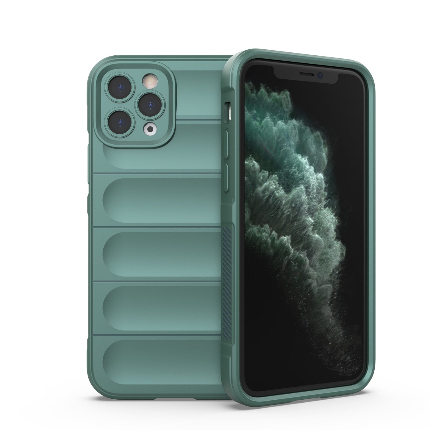 iPhone 11 Pro Max Magic Shield TPU + Flannel Phone Case: Durable, Non-toxic, Easy Access, Stylish Design