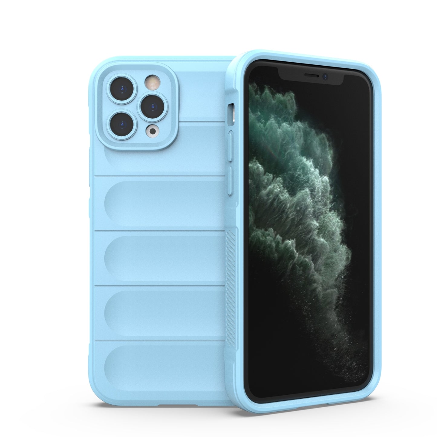 iPhone 11 Pro Max Magic Shield TPU + Flannel Phone Case: Durable, Non-toxic, Easy Access, Stylish Design