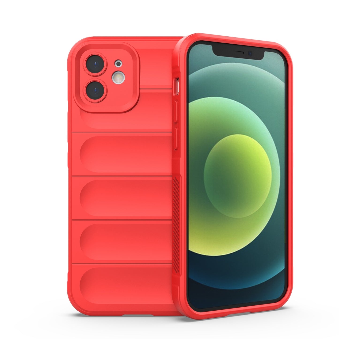 iPhone 12 Magic Shield TPU + Flannel Phone Case: Durable, Non-toxic, Easy Access, Stylish Design