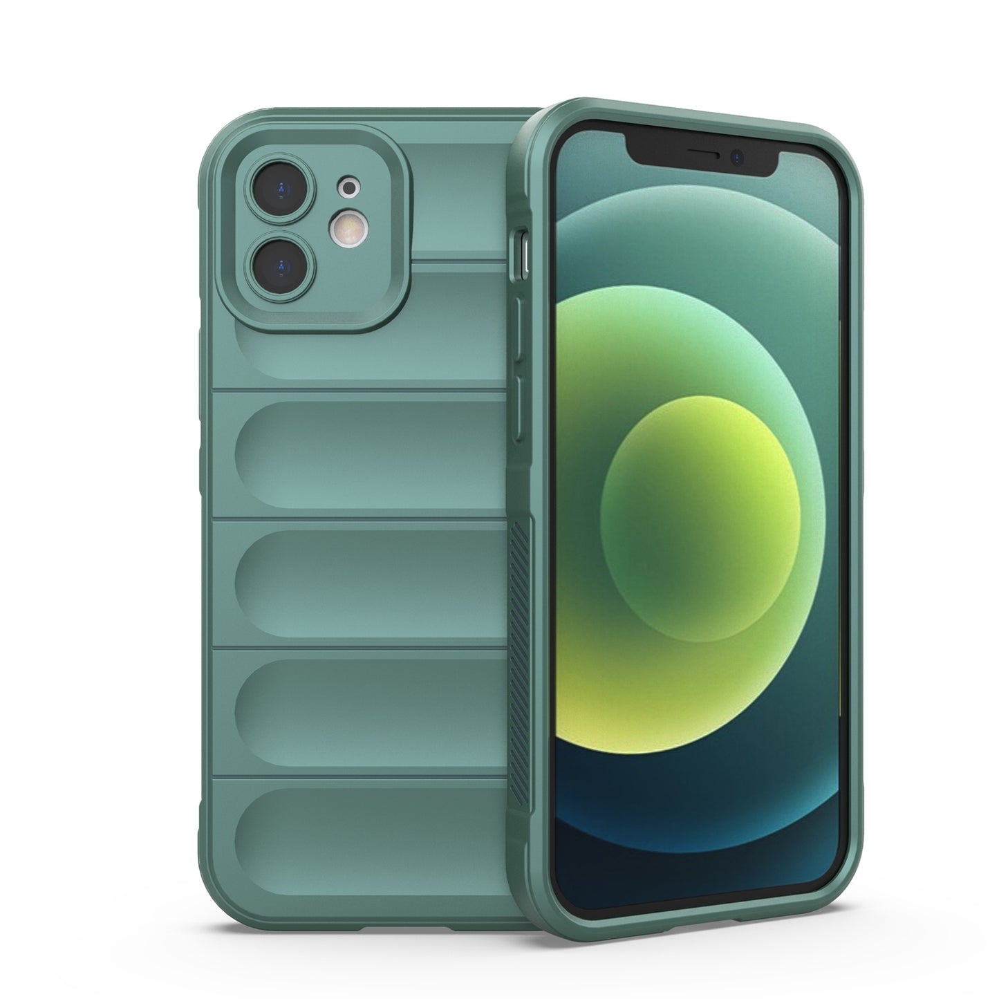 iPhone 12 Magic Shield TPU + Flannel Phone Case: Durable, Non-toxic, Easy Access, Stylish Design