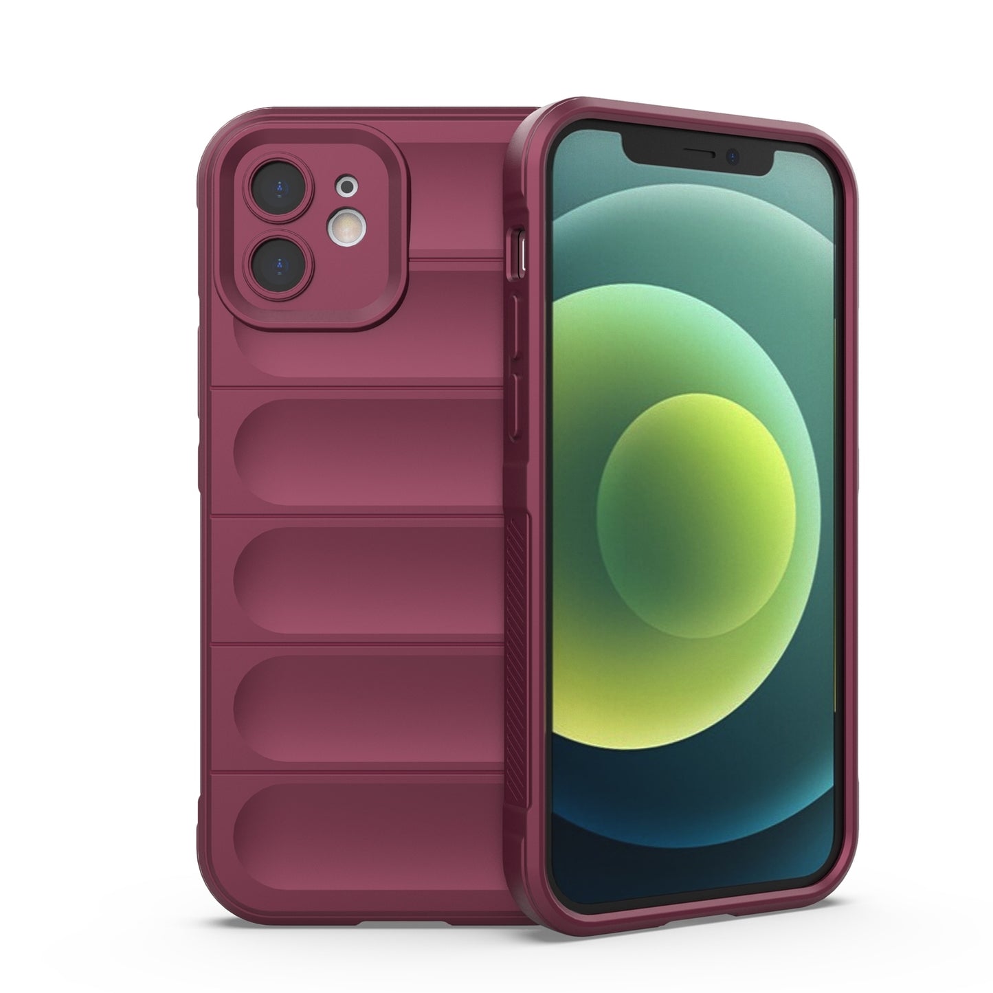 iPhone 12 Magic Shield TPU + Flannel Phone Case: Durable, Non-toxic, Easy Access, Stylish Design